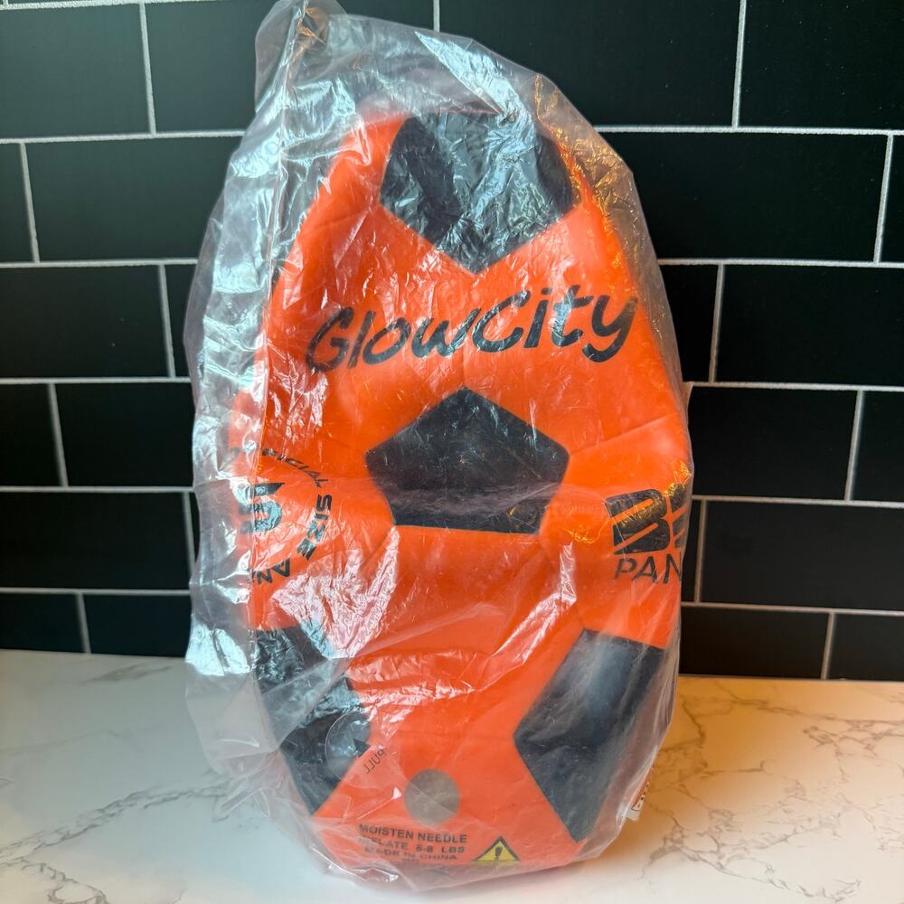Glow City LightUp LED Soccer Ball Glow in Dark Size 5 Sealed